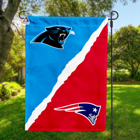 Panthers vs Patriots House Divided Flag, NFL House Divided Flag