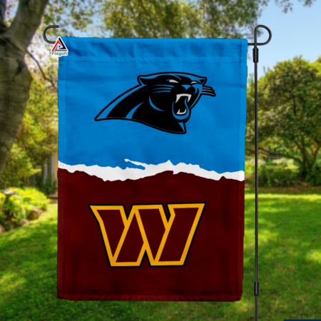Panthers vs Commanders House Divided Flag, NFL House Divided Flag