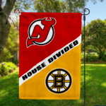 Devils vs Bruins House Divided Flag, NHL House Divided Flag
