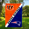 Cincinnati Bengals vs New England Patriots House Divided Flag, NFL House Divided Flag