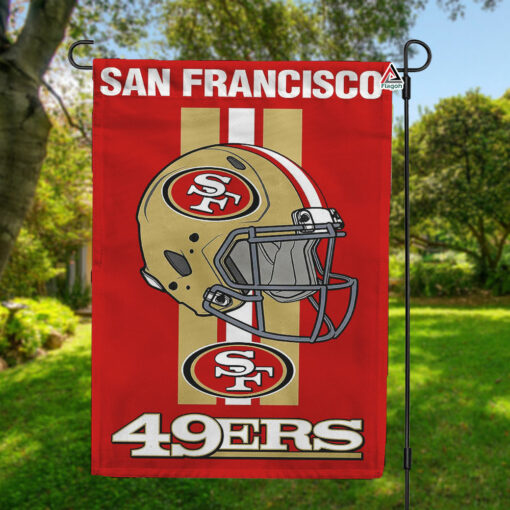San Francisco 49ers Helmet Vertical Flag, 49ers NFL Outdoor Flag