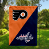 Philadelphia Flyers vs Washington Capitals House Divided Flag, NHL House Divided Flag