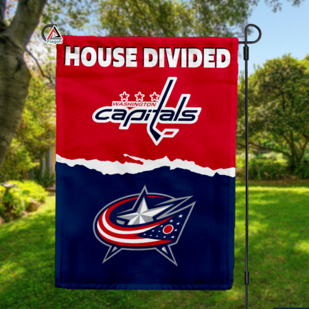 Capitals vs Blue Jackets House Divided Flag, NHL House Divided Flag