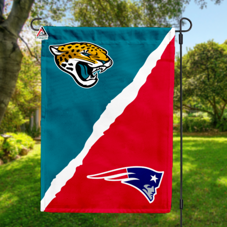 Jaguars vs Patriots House Divided Flag, NFL House Divided Flag
