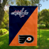 Washington Capitals vs Philadelphia Flyers House Divided Flag, NHL House Divided Flag