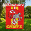 Kansas City Chiefs Helmet Vertical Flag, Chiefs NFL Outdoor Flag