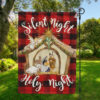 Silent Holy Night Garden Flag, Christmas Nativity Scene Flag
