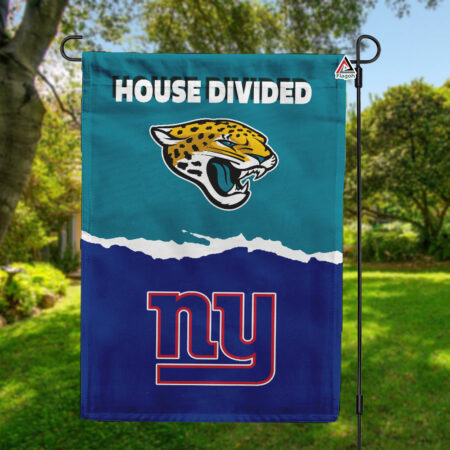 Jaguars vs Giants House Divided Flag, NFL House Divided Flag