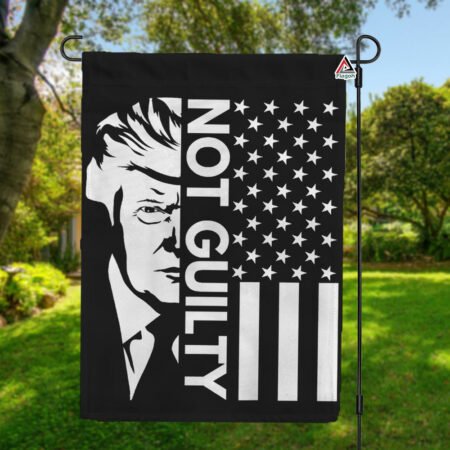 Trump Not Guilty Flag, 2024 Trump With Distressed American Flag