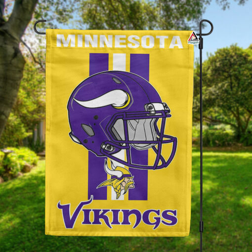 Minnesota Vikings Helmet Vertical Flag, Vikings NFL Outdoor Flag