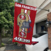 White Car House Flag Mockup 49ers