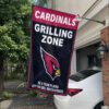 White Car House Flag Mockup Arizona Cardinals Grilling Zone