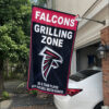 White Car House Flag Mockup Atlanta Falcons Grilling Zone
