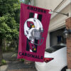 White Car House Flag Mockup Cardinals