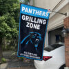 White Car House Flag Mockup Carolina Panthers Grilling Zone
