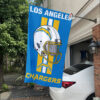 White Car House Flag Mockup Chargers