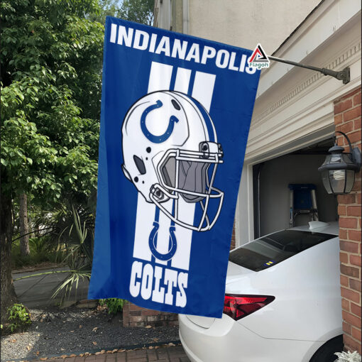 Indianapolis Colts Helmet Vertical Flag, Colts NFL Outdoor Flag