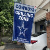 White Car House Flag Mockup Dallas Cowboys Grill Zone