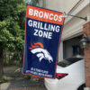 White Car House Flag Mockup Denver Broncos Grill Zone
