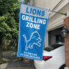 White Car House Flag Mockup Detroit Lions Grilling Zone