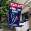 White Car House Flag Mockup Houston Texans Grilling Zone
