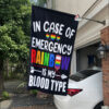 White Car House Flag Mockup In Case of Emergency Rainbow Is My Blood Type