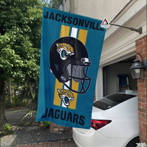Jacksonville Jaguars Helmet Vertical Flag, Jaguars NFL Outdoor Flag