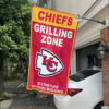 White Car House Flag Mockup Kansas City Chiefs Grill Zone