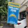 White Car House Flag Mockup LA Chargers Grilling Zone