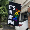 White Car House Flag Mockup LGBT Its in my DNA