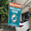 White Car House Flag Mockup Miami Dolphins Grill Zone