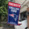 White Car House Flag Mockup New England Patriots Grill Zone