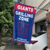 White Car House Flag Mockup New York Giants Grill Zone