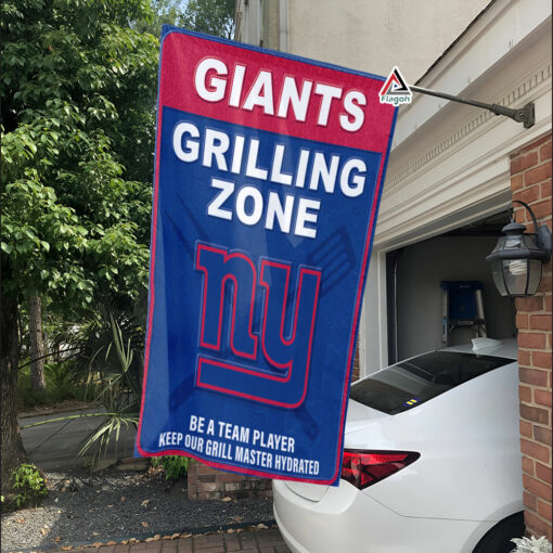 New York Giants Grilling Zone Flag, Giants Football Fans BBQ Flag