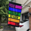 White Car House Flag Mockup Pride allyship