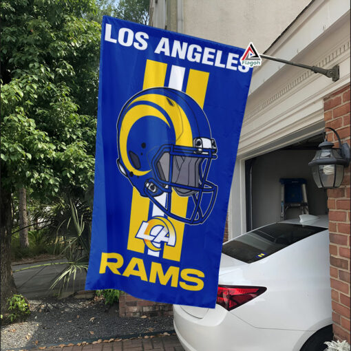 Los Angeles Rams Helmet Vertical Flag, Rams NFL Outdoor Flag