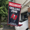 White Car House Flag Mockup Tampa Bay Buccaneers Grill Zone