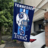 White Car House Flag Mockup Titans