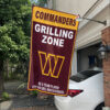 White Car House Flag Mockup Washington Commanders Grilling Zone