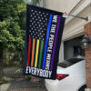 White Car House Flag Mockup We the People Means Everybody