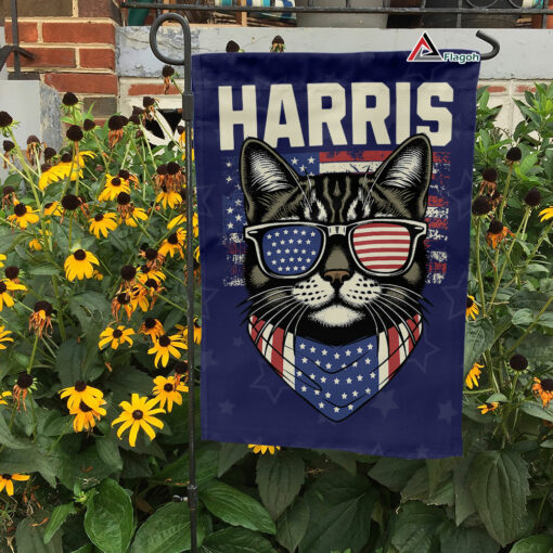 Kamala Harris House Flag, Childless Cat Ladies Against Fascism Flag, Vote 2024 Garden Flag