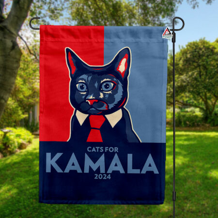 Childless Cat Ladies Against Patriarchy Flag, US Election Day 2024 Flag, Kamala Harris For President Flag, Kamala Rally Garden Flag