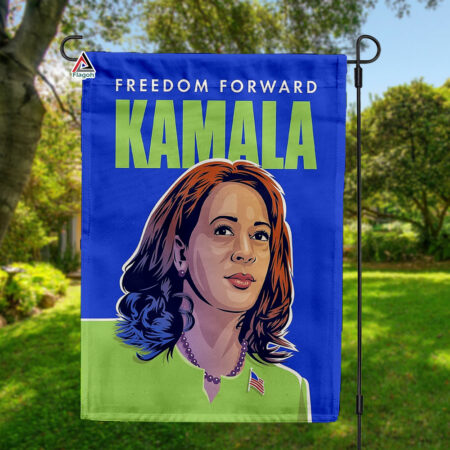 Freedom Forward Kamala Flag, We Are Not Going Back, Kamala Harris 2024 Election Garden Flag