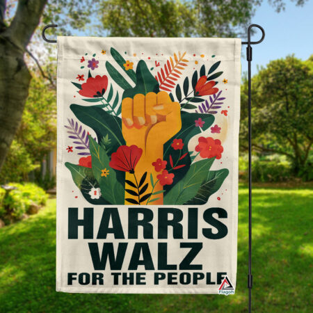 Flower Kamala Harris Flag, Madam President Flag, Presidential Election Flag, Harris Walz Flag, Vote For Kamala