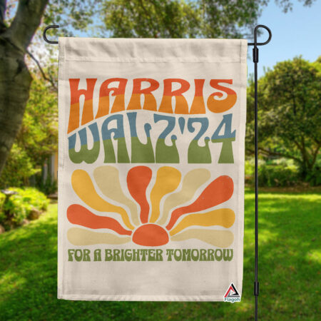 Kamala Harris Flag, For A Brighter Tomorrow 2024, Election Porch Decor, Democrat Vote Blue Garden Flag