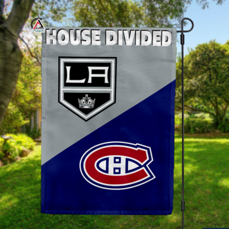 Kings vs Canadiens House Divided Flag, NHL House Divided Flag