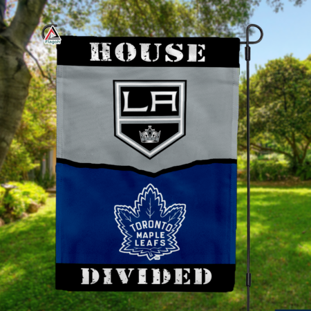 Kings vs Maple Leafs House Divided Flag, NHL House Divided Flag