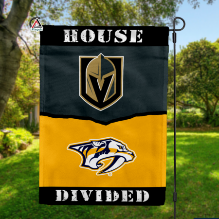 Golden Knights vs Predators House Divided Flag, NHL House Divided Flag