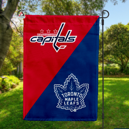 Capitals vs Maple Leafs House Divided Flag, NHL House Divided Flag