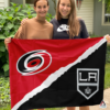 Carolina Hurricanes vs Los Angeles Kings House Divided Flag, NHL House Divided Flag